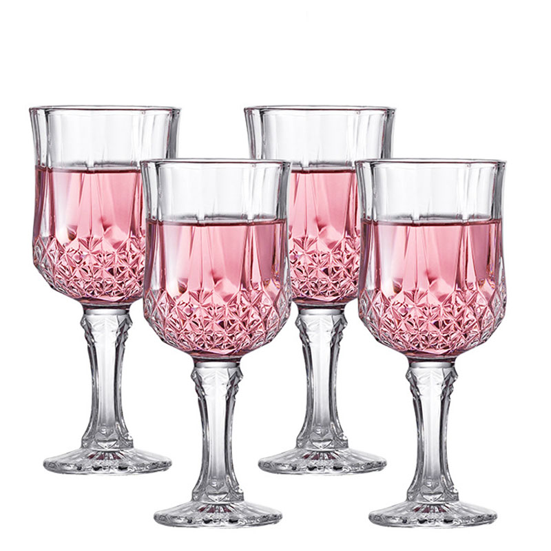 Wine Glass Set Crystal - 4 шт./набор, прозрачные бокалы для красного