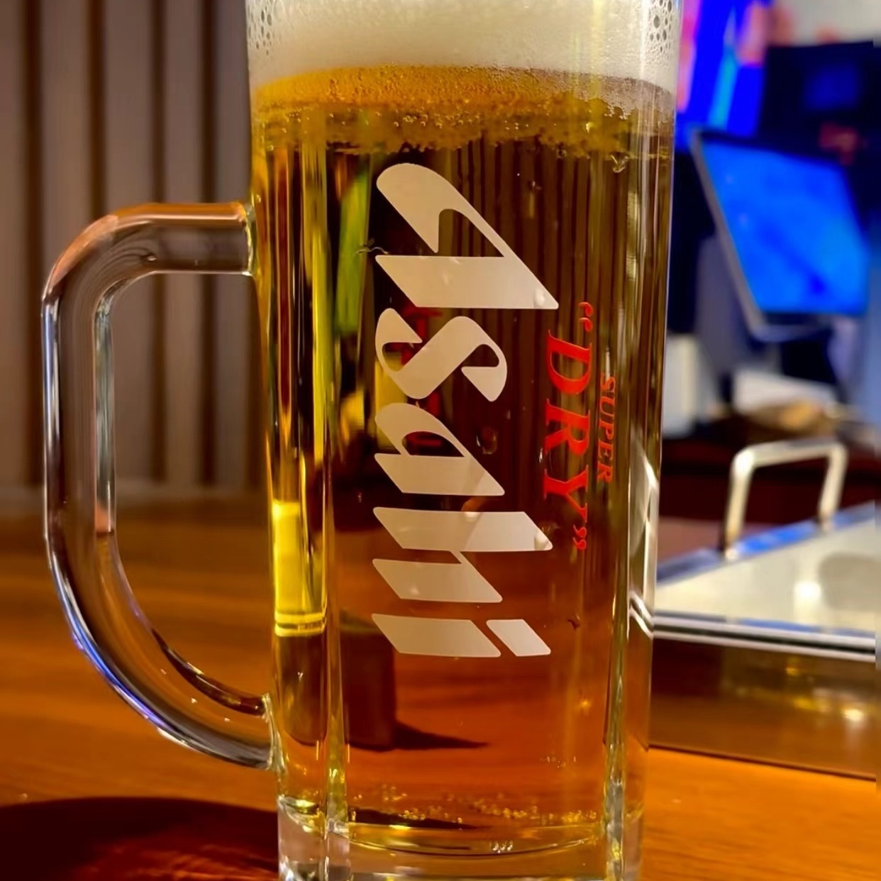 Beer Mug Handled - Утолщенная пивная кружка Asahi с ручкой