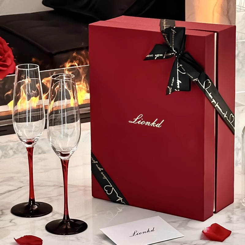 Wine Glass Set Crystal - Элитный подарочный набор бокалов для шампанского
