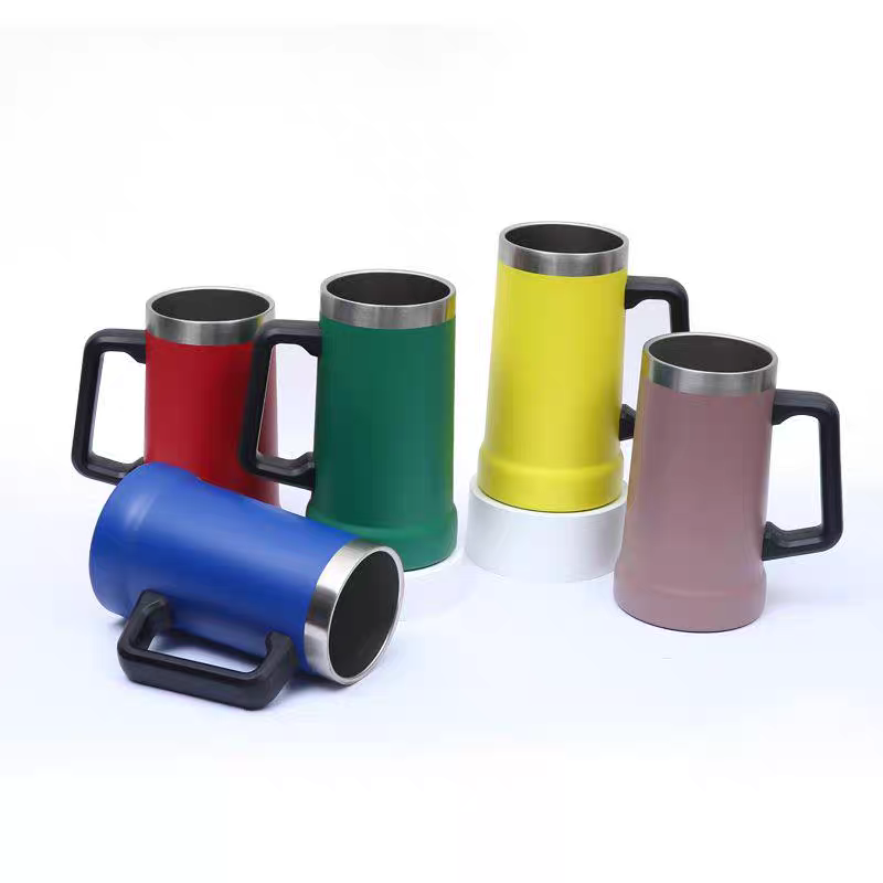 Beer Mug Handled - Матовая кружка для пива из нержавеющей
